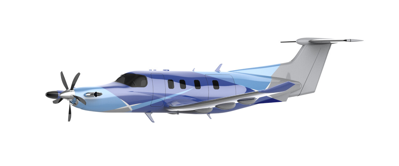 Pilatus PC-12 NGX 模型 元箱付き